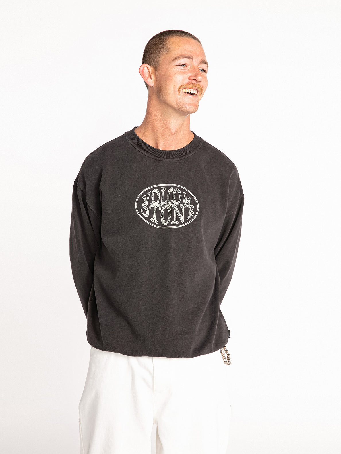 Volcom Lifer Loose Crew STORM CLOUD