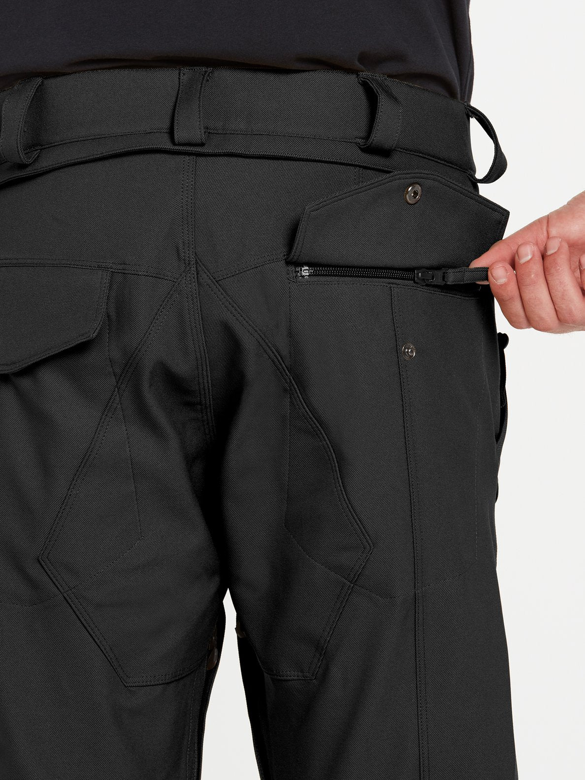 Volcom Mens New Articulated Pants - Black Black