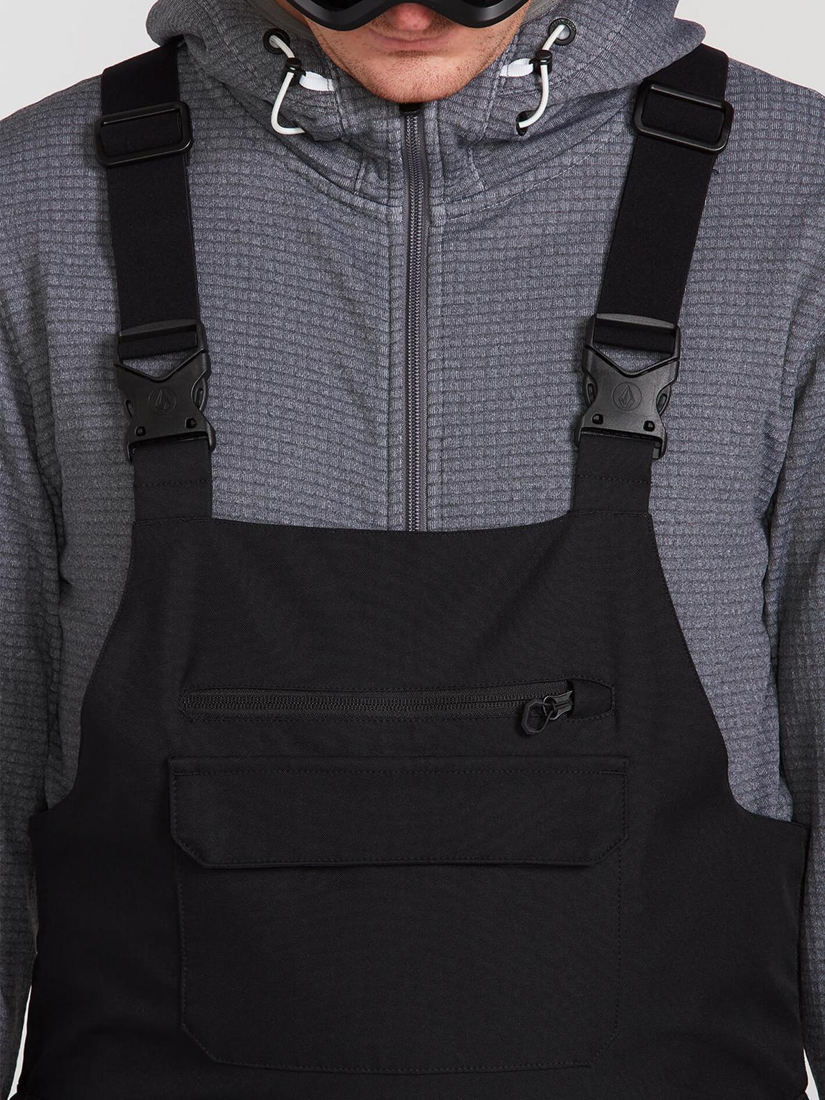 Volcom Mens Roan Bib Overall - Black Black