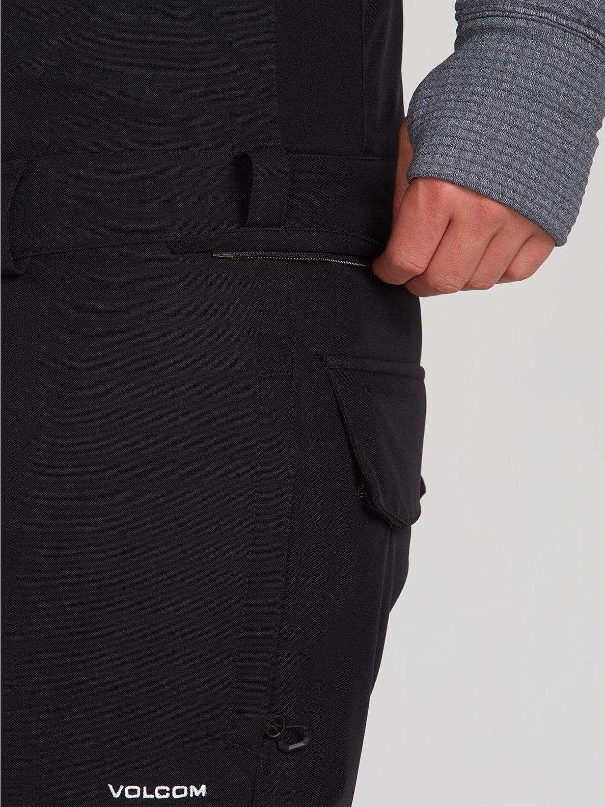 Volcom Mens Roan Bib Overall - Black Black