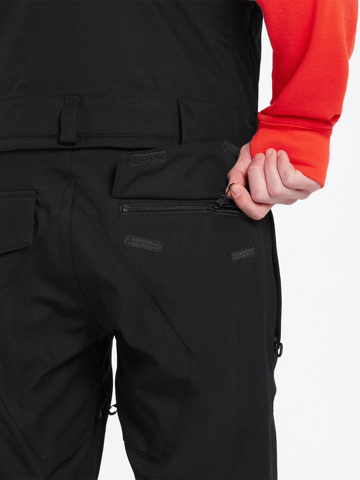 Volcom Mens Roan Bib Overall - Black Dark teak