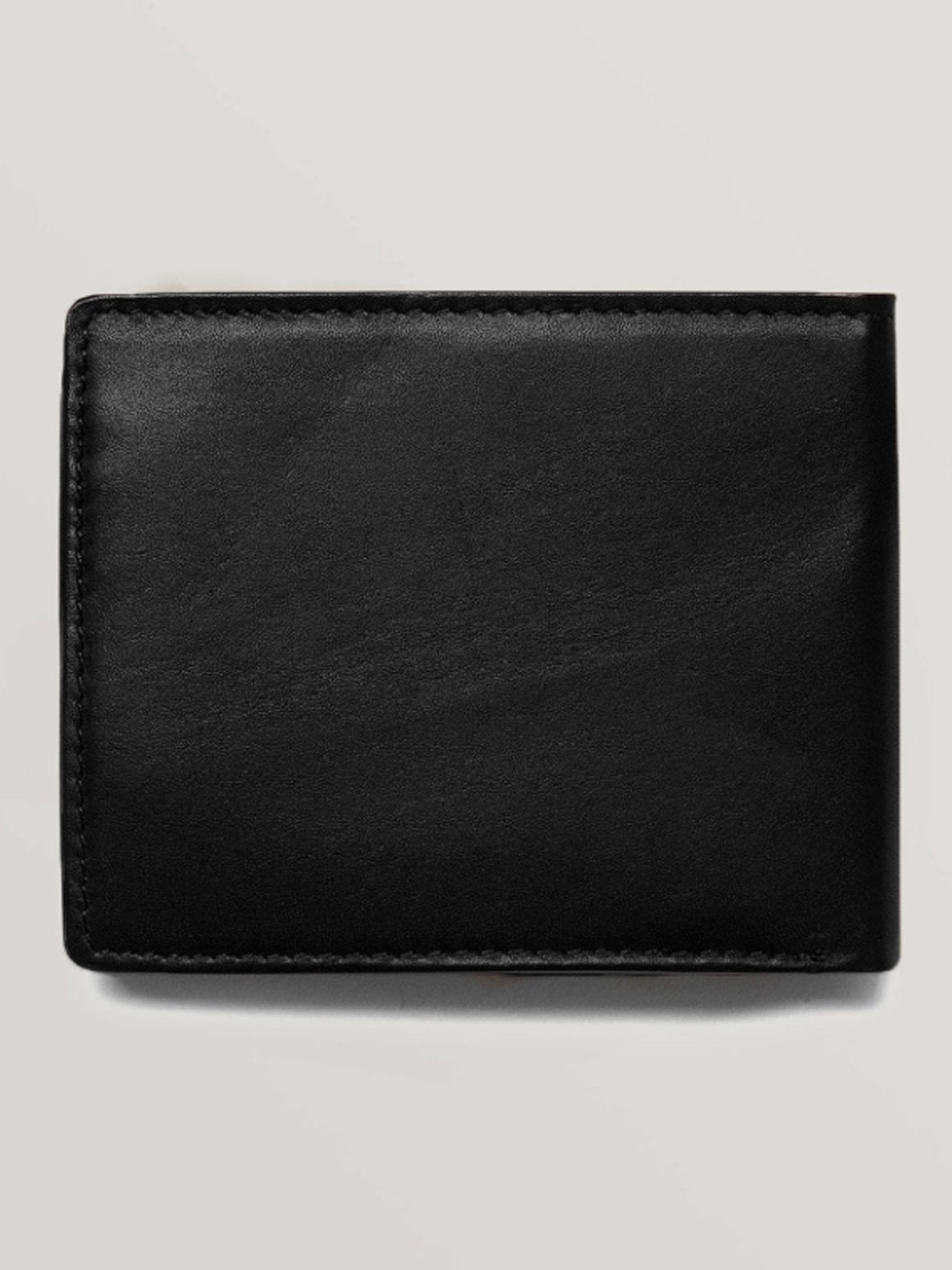 Volcom Single Stone Leather Wallet - Black Black