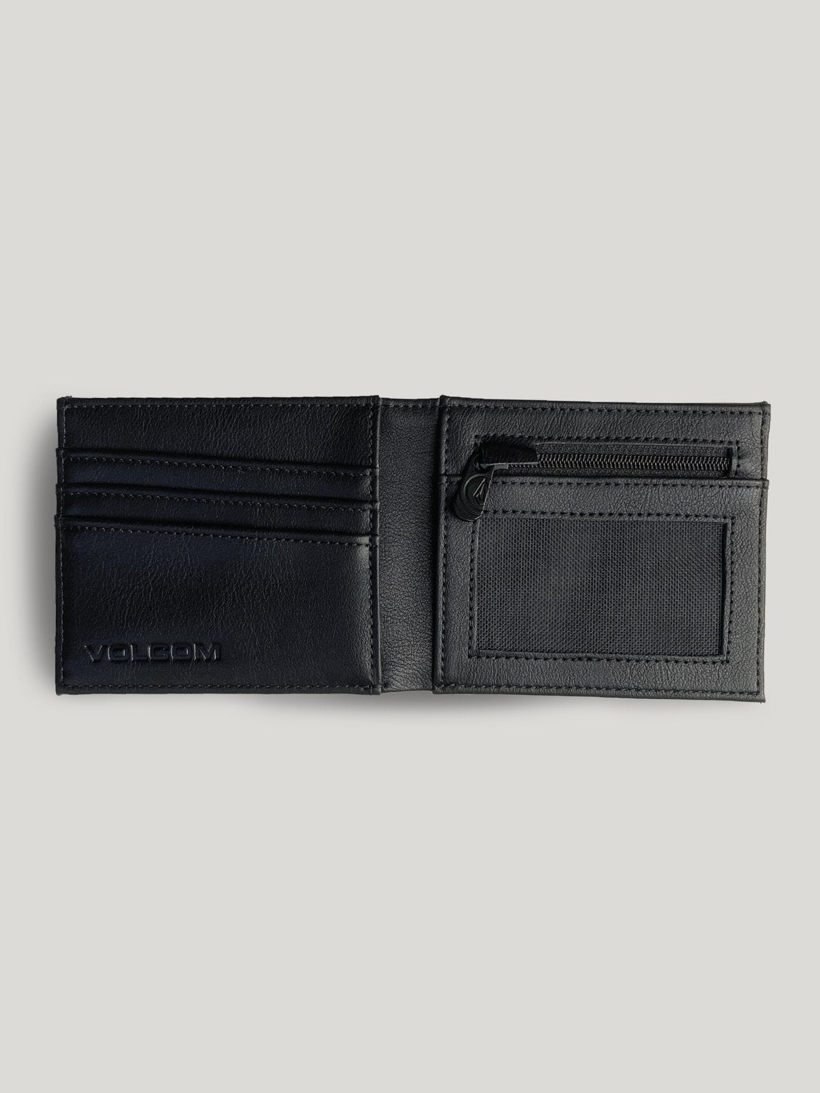 Volcom Slim Stone Wallet - Black Black