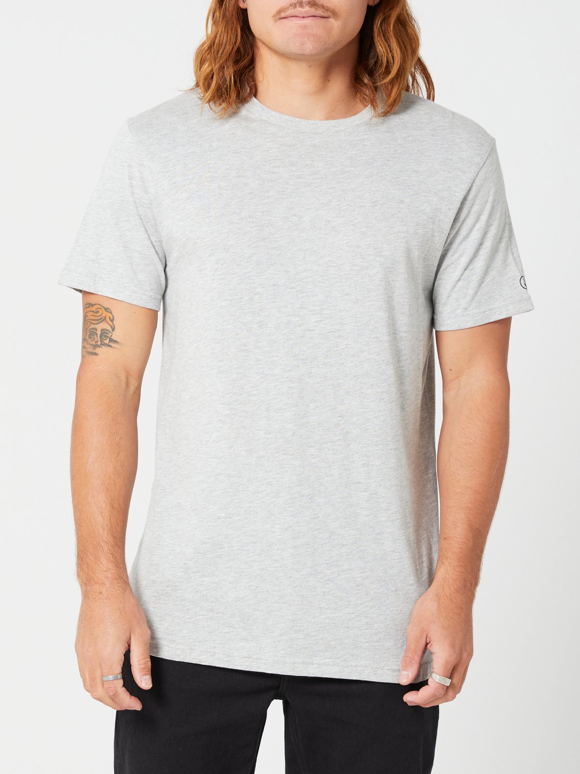 Volcom Solid Short Sleeve Tee - Smokey Blue Grey marle