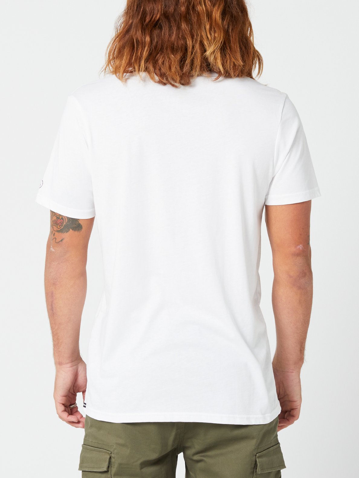 Volcom Solid Short Sleeve Tee - Smokey Blue White