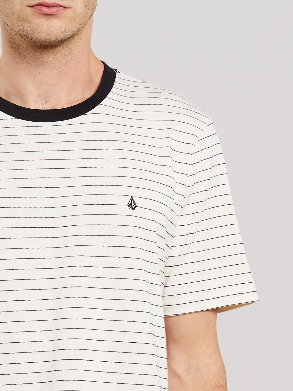 Volcom Stories Crew ShortSleeve Tee - Brindle Primer white