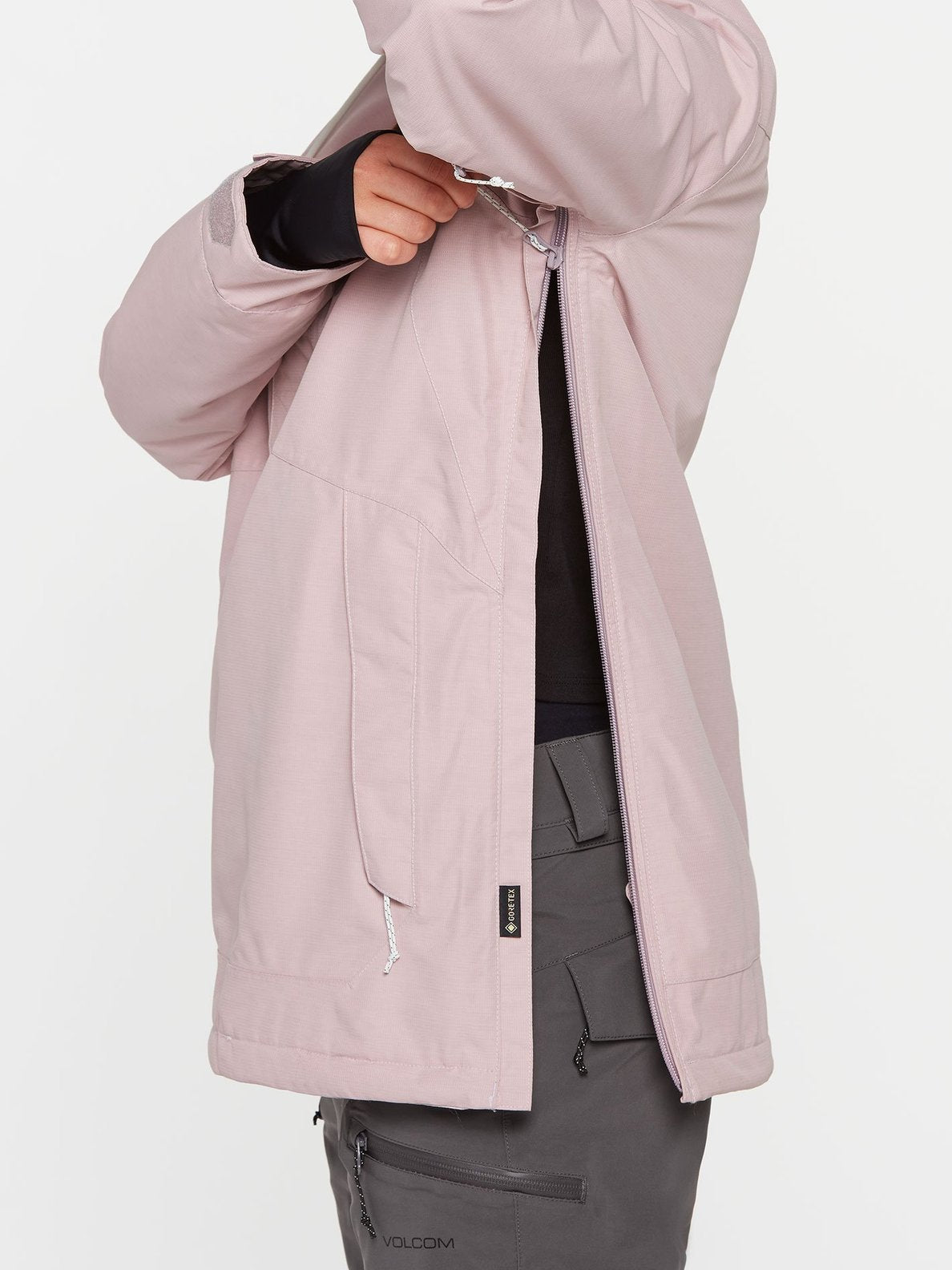 Volcom Womens Fern Insulated Gore Pullover - Hazey Pink Hazey pink