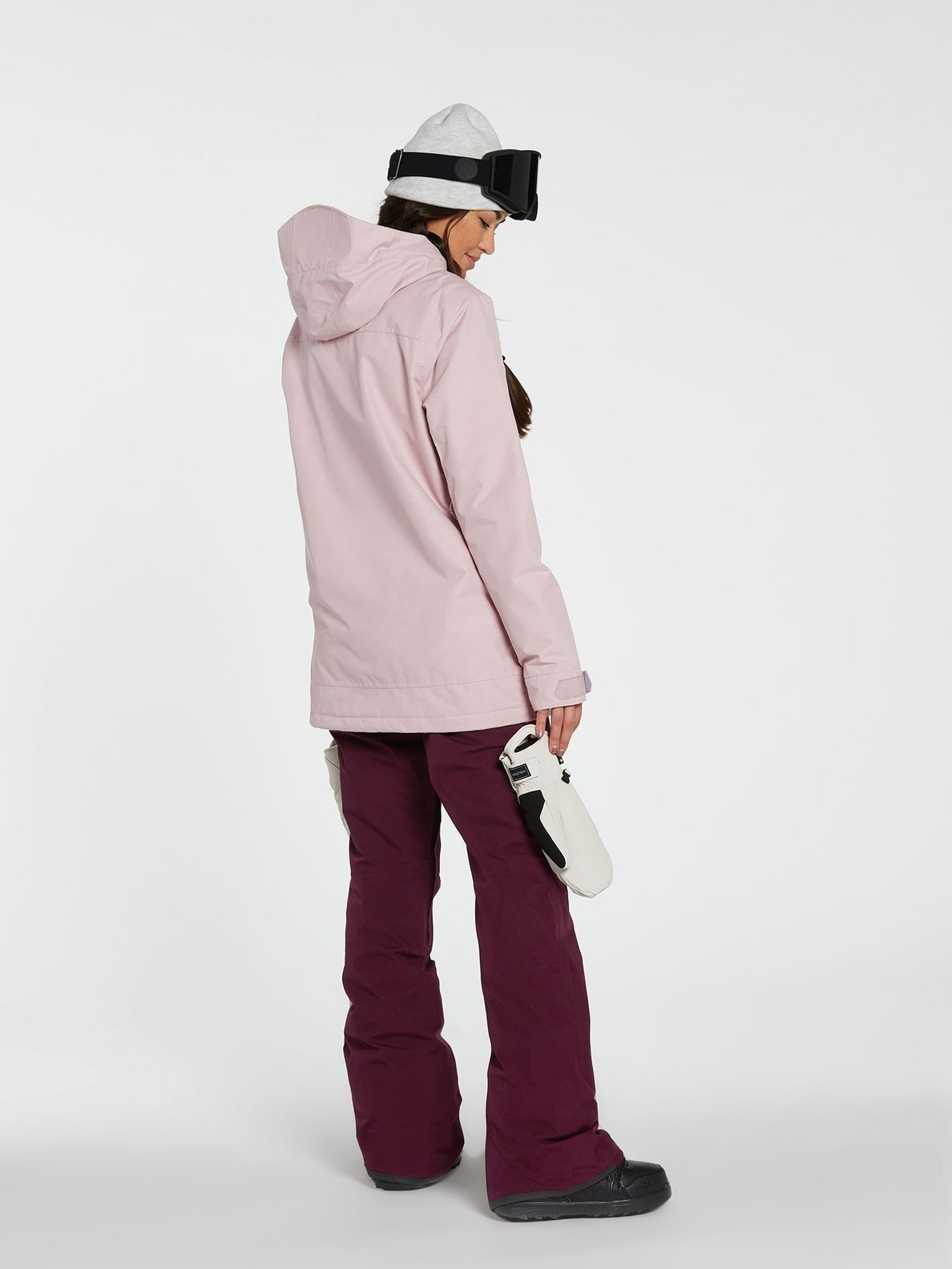 Volcom Womens Fern Insulated Gore Pullover - Hazey Pink Hazey pink