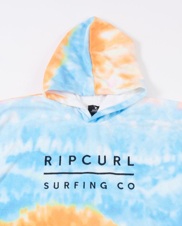 Rip Curl Print Hooded Towel - Boys Blue / white