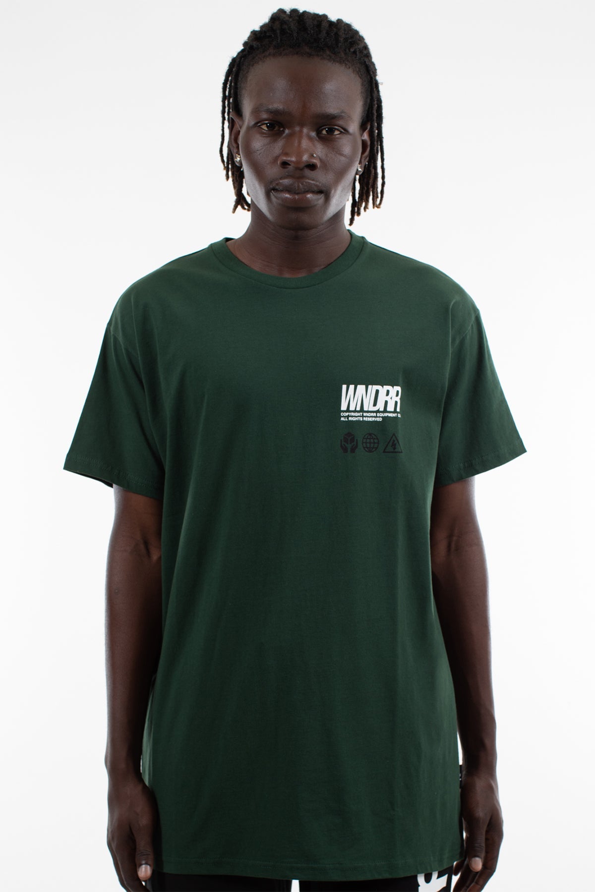 WNDRR CHECK MARK CUSTOM FIT TEE Forest Green