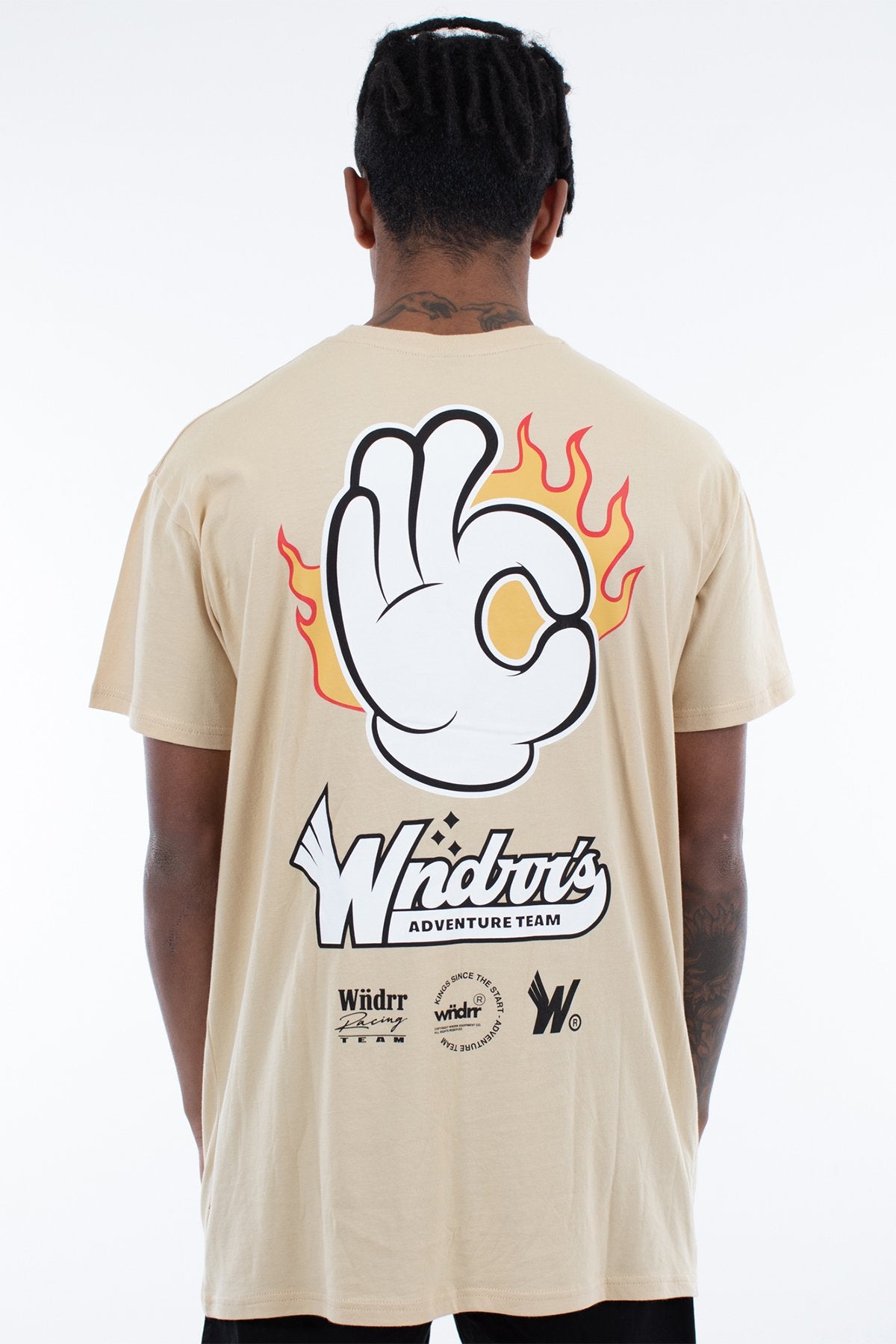 WNDRR FLAME CUSTOM FIT TEE Tan