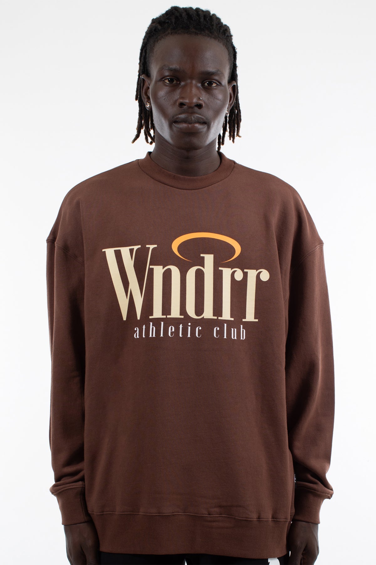 WNDRR HALO CREW SWEAT Brown