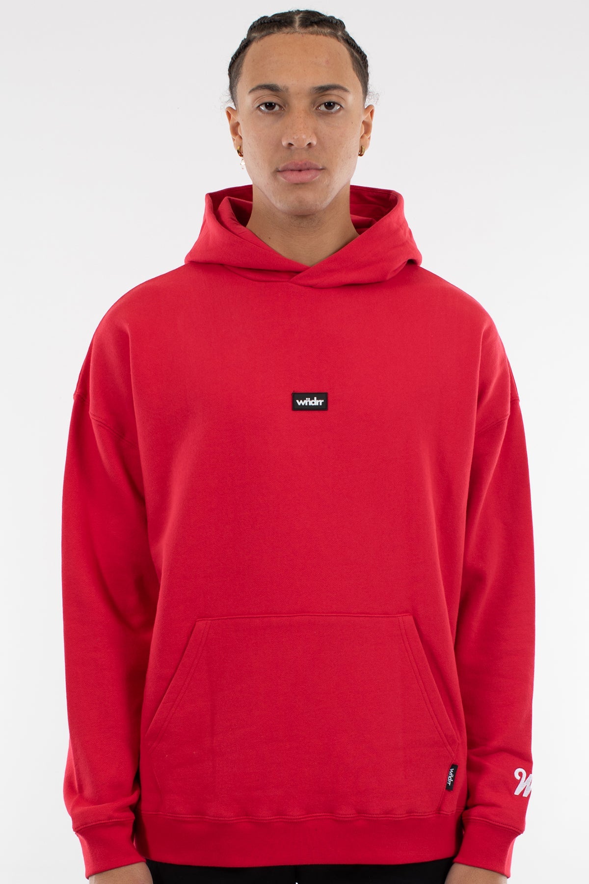 WNDRR HOXTON HEAVY WEIGHT HOOD SWEAT Red