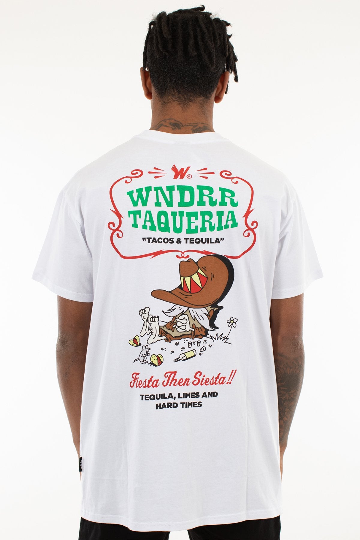WNDRR TAQUERIA CUSTOM FIT TEE White
