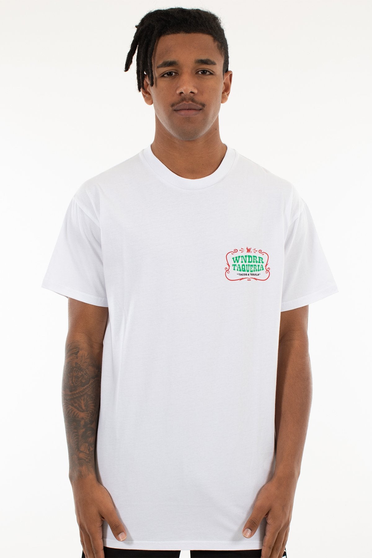 WNDRR TAQUERIA CUSTOM FIT TEE White