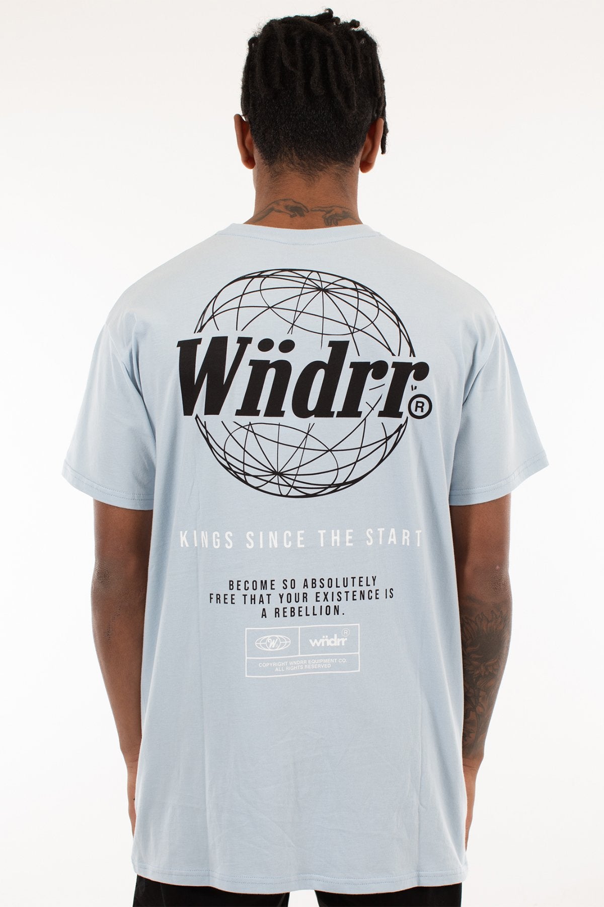 WNDRR TIMELESS CUSTOM FIT TEE Sky blue