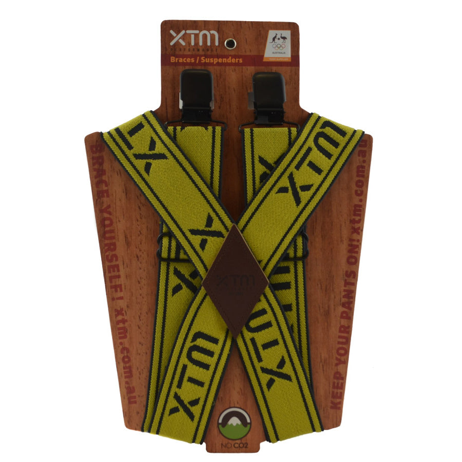 XTM Adult Suspenders Yellow