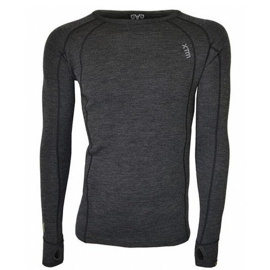 XTM MENS MERINO WOOL THERMAL TOP Dark grey