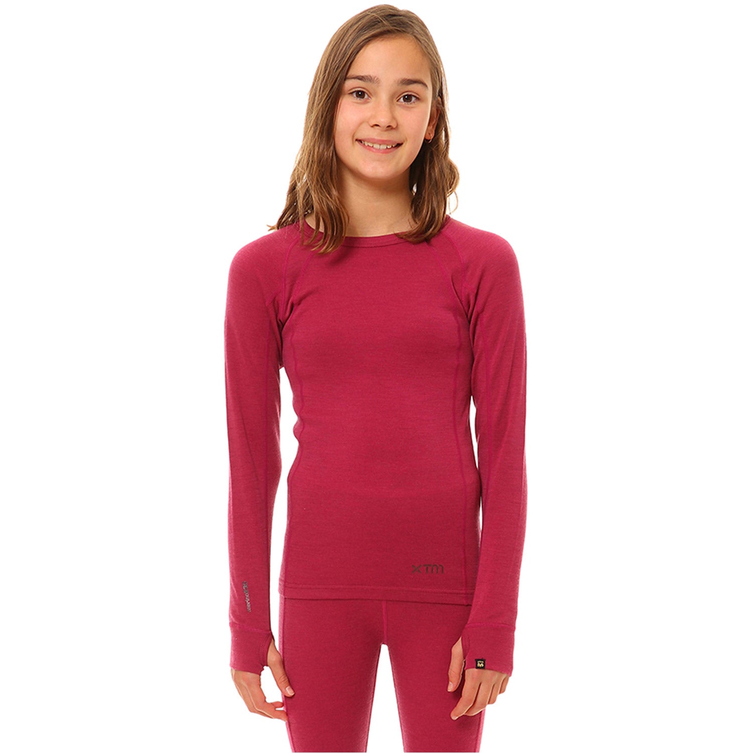 XTM Merino Kids Thermal Top 2019 Burgundy 