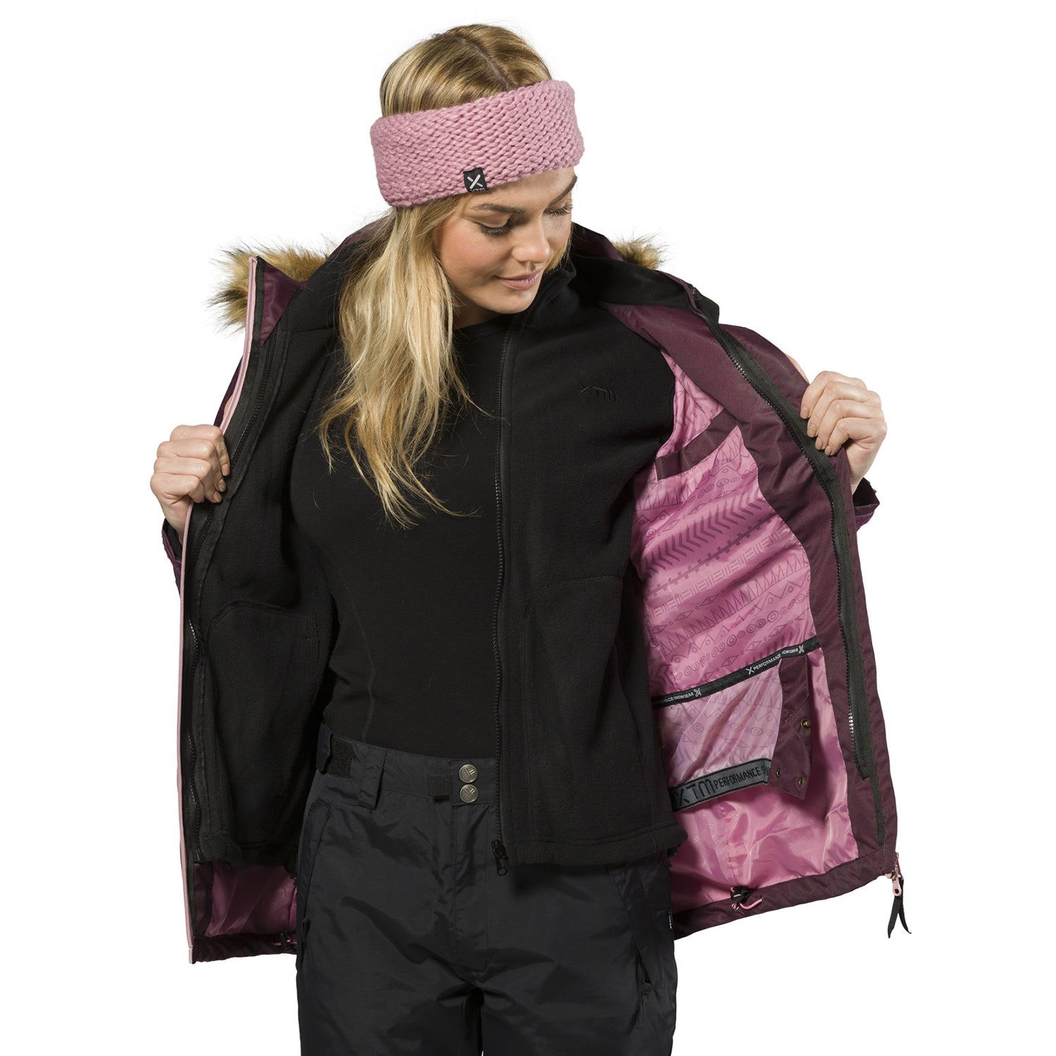 XTM Olena Snow Jacket 2019 Shiraz Denim inner