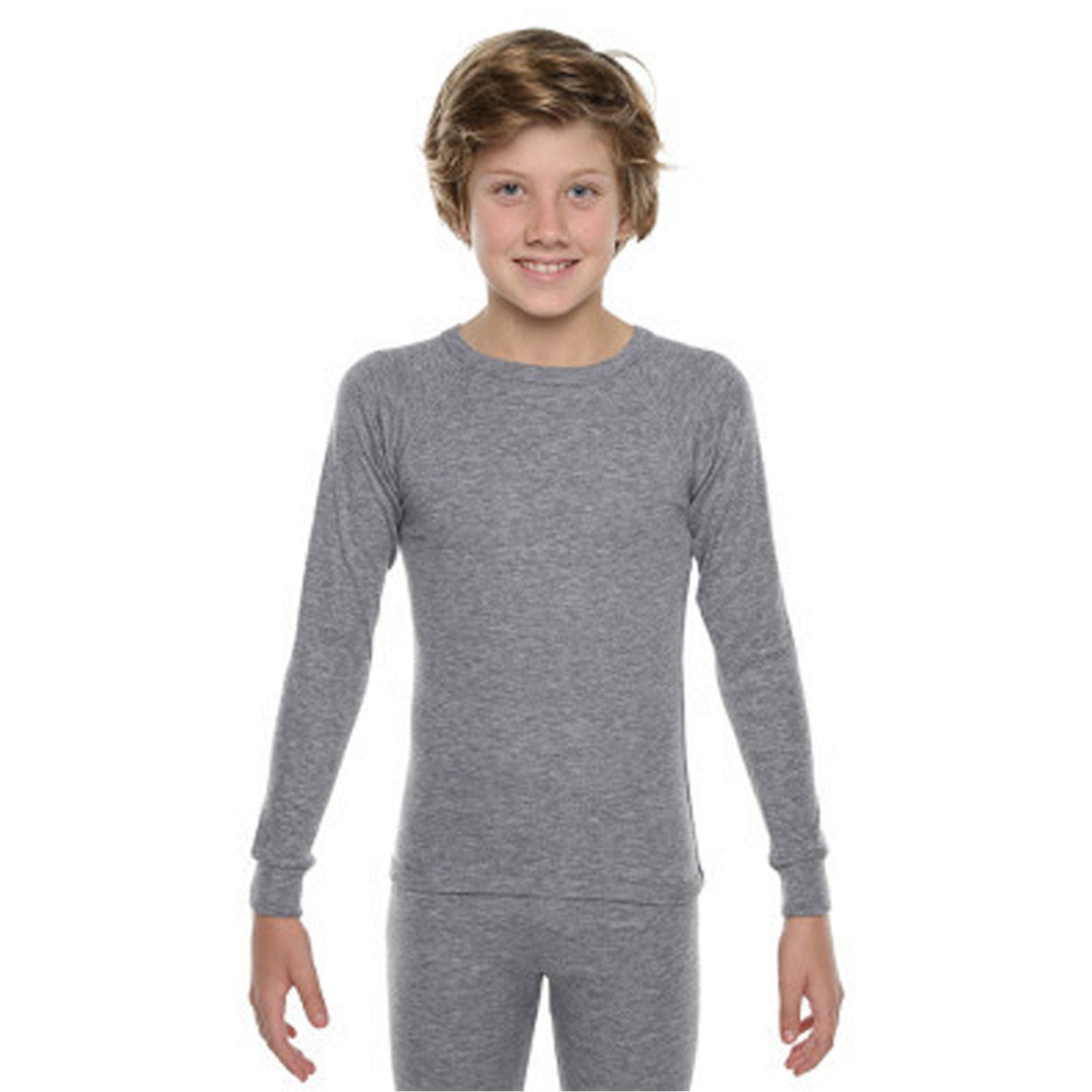 XTM Polypro Kids Thermal Top Charcoal Marle