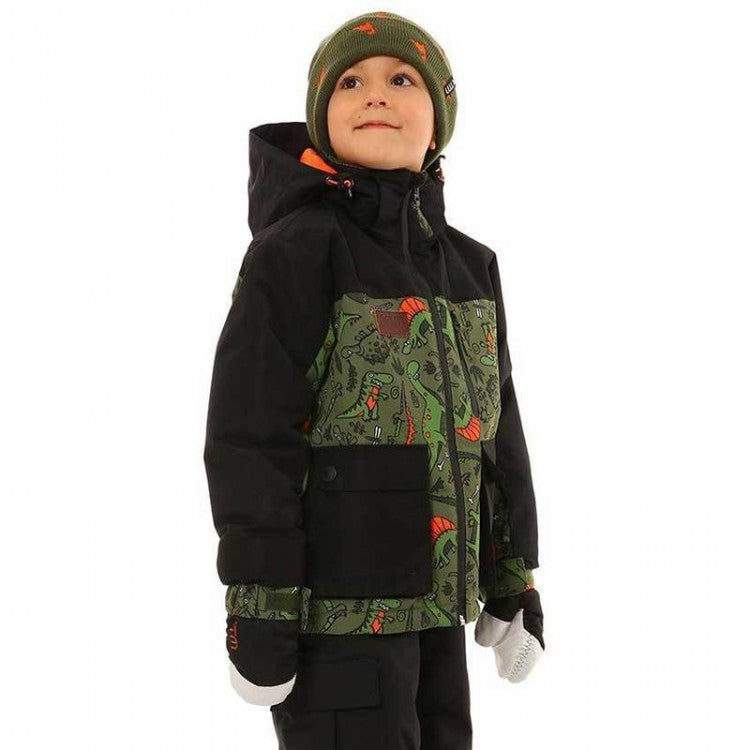 XTM YAMA KIDS SKI JACKET 2021 DINO CAMO