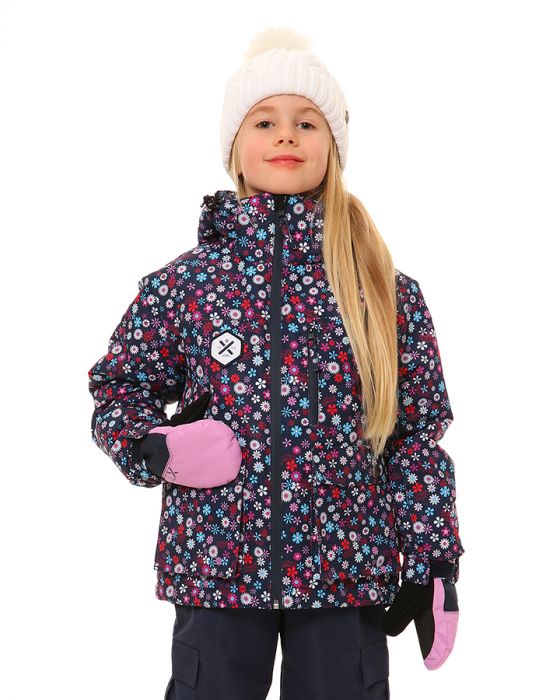 XTM YAMA KIDS JACKET Navy wildflower