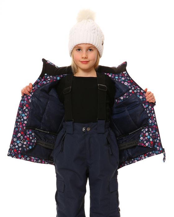 XTM YAMA KIDS JACKET Navy wildflower